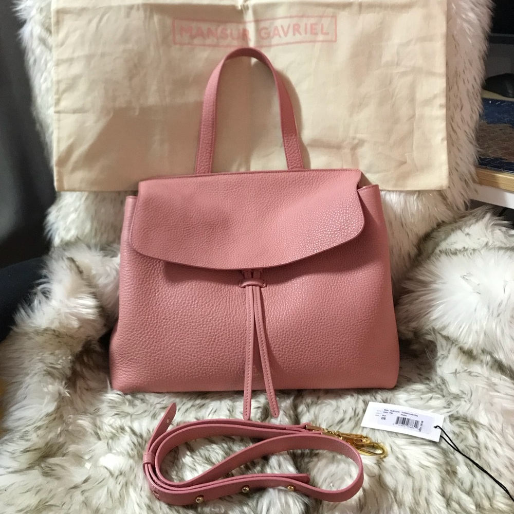 Mansur Gavriel Tumble Lady Bag in Peony